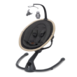 Maxi-Cosi Cassia Smart Baby Swing for Infants, Portable Foldable Swing with Music, 360 Rotation, Classic Graphite