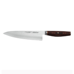 MIYABI Artisan 8-inch Chef’s Knife, Made in Japan, Sharp Hanbazuke Finish, Pakka Wood Handle
