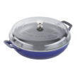 Staub Cast Iron 3.5-qt Braiser with Glass Lid - Dark Blue