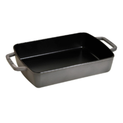 Staub Cast Iron 12-inch x 8-inch Roasting Pan - Graphite Grey