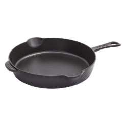 Staub Cast Iron 11-inch Traditional Skillet - Matte Black