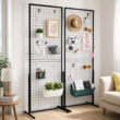 Double-Sided Wire Gridwall Display Panels with Hooks
