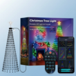 Smart RGB Christmas Tree Lights with App & Remote Control – 400 LED String Lights with Music Sync and Timer