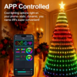 Smart RGB Christmas Tree Lights with App & Remote Control – 400 LED String Lights with Music Sync and Timer