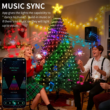 Smart RGB Christmas Tree Lights with App & Remote Control – 400 LED String Lights with Music Sync and Timer