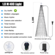 Smart RGB Christmas Tree Lights with App & Remote Control – 400 LED String Lights with Music Sync and Timer