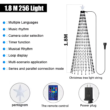 Smart RGB Christmas Tree Lights with App & Remote Control – 400 LED String Lights with Music Sync and Timer