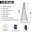 Smart RGB Christmas Tree Lights with App & Remote Control – 400 LED String Lights with Music Sync and Timer