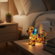 3D Cute Dog LED Night Light – USB Powered Resin Animal Lamp for Bedroom and Home Decor