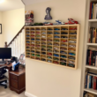 80-Grid Wooden Display Shelf for 1/64 Diecast Cars – Hot Wheels & Matchbox Toy Storage Organizer