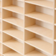 80-Grid Wooden Display Shelf for 1/64 Diecast Cars – Hot Wheels & Matchbox Toy Storage Organizer