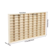 80-Grid Wooden Display Shelf for 1/64 Diecast Cars – Hot Wheels & Matchbox Toy Storage Organizer