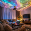 Aurora Borealis LED Star Projector Night Light with Remote Control and 7 Lighting Effects