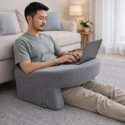 Extra Large Reading Pillow with Arms - Memory Foam Bed Rest Husband Cushion for Gaming & Back Support - Washable Cover
