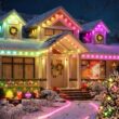 Govee Permanent Outdoor Lights 2, 50ft RGBIC Outdoor Lights with 36 LED Lights, IP67 Waterproof, 100 Scene Modes with 40lm White for Outdoor Decorations, Works with Alexa, Google Assistant, Black