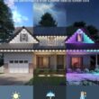 Govee Permanent Outdoor Lights 2, 50ft RGBIC Outdoor Lights with 36 LED Lights, IP67 Waterproof, 100 Scene Modes with 40lm White for Outdoor Decorations, Works with Alexa, Google Assistant, Black