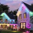 Govee Permanent Outdoor Lights 2, 50ft RGBIC Outdoor Lights with 36 LED Lights, IP67 Waterproof, 100 Scene Modes with 40lm White for Outdoor Decorations, Works with Alexa, Google Assistant, Black