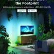 Govee RGBIC Floor Lamp Basic, LED Corner Lamp Works with Alexa, 1000 Lumen Smart Modern Floor Lamp with Music Sync and 16 Million DIY Colors, Color Changing Standing Lamp for Bedroom Living Room Black