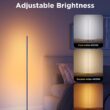 Govee RGBIC Floor Lamp Basic, LED Corner Lamp Works with Alexa, Smart Modern Floor Lamp with Music Sync and 16 Million DIY Colors, Color Changing Standing Lamp for Bedroom Living Room Blue