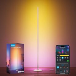 Govee RGBIC Floor Lamp Basic, LED Corner Lamp Works with Alexa, 1000lm Modern Floor Lamp with Music Sync and 16 Million DIY Colors, Color Changing Standing Lamp for Bedroom Living Room