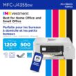 Brother INKvestment 4355 Wireless Color Inkjet All-in-One Printer with 1.8” Color Display and Manual Feed Slot | Includes Refresh Subscription Trial(1) (MFC-J4355DW)