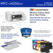 Brother INKvestment 4355 Wireless Color Inkjet All-in-One Printer with 1.8” Color Display and Manual Feed Slot | Includes Refresh Subscription Trial(1) (MFC-J4355DW)