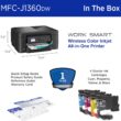 Brother Work Smart 1360 Wireless Color Inkjet All-in-One Printer with Automatic Duplex Printing and 1.8” Color Display | Includes Refresh Subscription Trial(1) (MFC-J1360DW) (Uses LC501 Series Inks)