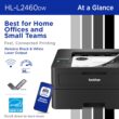 Brother HL-L2460DW Wireless Compact Monochrome Laser Printer with Duplex, Mobile Printing, Black & White Output | Includes Refresh Subscription Trial(1), Works with Alexa