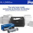 Brother HL-L2460DW Wireless Compact Monochrome Laser Printer with Duplex, Mobile Printing, Black & White Output | Includes Refresh Subscription Trial(1), Works with Alexa