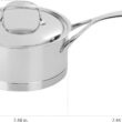 Demeyere 41418-41518 Stainless Steel Saucepan, 2.3-qt,