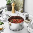 Demeyere 41418-41518 Stainless Steel Saucepan, 2.3-qt,