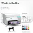 Epson EcoTank ET-3950 Wireless All-in-One Color Supertank Printer with up to 3 Years of Ink, Refillable Tanks, Perfect for Home Office, 18 PPM, 2.4