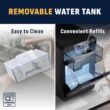 Newair Nugget Ice Maker Countertop, 44 lbs in 24 Hours Ice Machine Nugget, Self Cleaning Ice Maker in Black Stainless Steel, Perfect for Home Bar, Kitchen Countertop, RV, Home Office