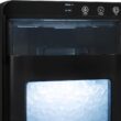 Newair Nugget Ice Maker Countertop, 44 lbs in 24 Hours Ice Machine Nugget, Self Cleaning Ice Maker in Black Stainless Steel, Perfect for Home Bar, Kitchen Countertop, RV, Home Office