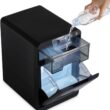 Newair Nugget Ice Maker Countertop, 44 lbs in 24 Hours Ice Machine Nugget, Self Cleaning Ice Maker in Black Stainless Steel, Perfect for Home Bar, Kitchen Countertop, RV, Home Office
