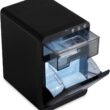 Newair Nugget Ice Maker Countertop, 44 lbs in 24 Hours Ice Machine Nugget, Self Cleaning Ice Maker in Black Stainless Steel, Perfect for Home Bar, Kitchen Countertop, RV, Home Office