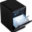 Newair Nugget Ice Maker Countertop, 44 lbs in 24 Hours Ice Machine Nugget, Self Cleaning Ice Maker in Black Stainless Steel, Perfect for Home Bar, Kitchen Countertop, RV, Home Office