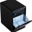 Newair Nugget Ice Maker Countertop, 44 lbs in 24 Hours Ice Machine Nugget, Self Cleaning Ice Maker in Black Stainless Steel, Perfect for Home Bar, Kitchen Countertop, RV, Home Office