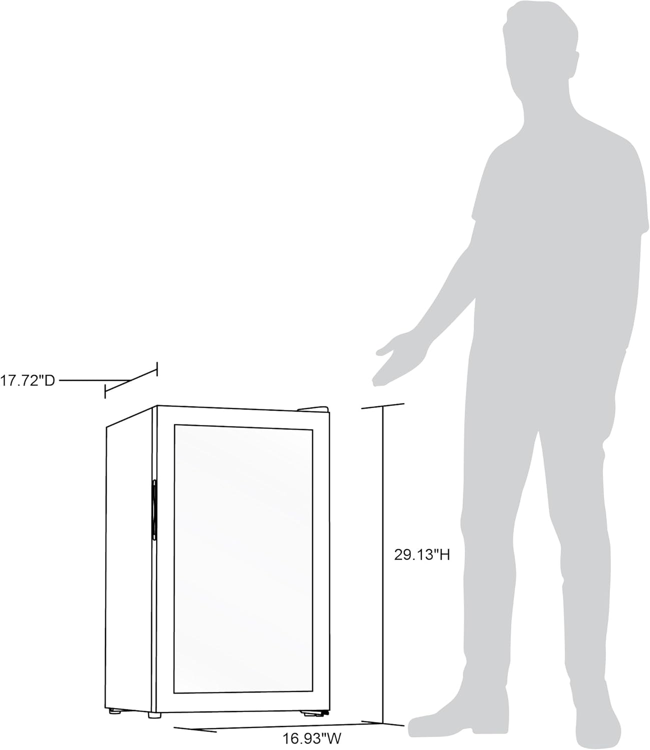 NewAir Small Cooler 2.4 Cu. Ft. Mini Fridge for Bedroom in Stainless Steel, 100 Can Capacity Beverage Refrigerator NewAir Small Cooler 2.4 Cu. Ft. Mini Fridge for Bedroom in Stainless Steel, 100 Can Capacity Beverage Refrigerator with 5 Custom Temperature Settings for Beer, Wine, Soda, and Cooler Drinks