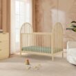 Delta Children Cannon 4-in-1 Convertible Crib - Converts from Baby Crib to Toddler Bed, Daybed and Sofa Bed, Fits Standard Full-Size Crib Mattress, Natural Sandstone