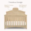 Simmons Kids SlumberTime Emma 4-in-1 Convertible Baby Crib N More - Greenguard Gold Certified, Natural Sandstone