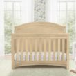 Simmons Kids SlumberTime Emma 4-in-1 Convertible Baby Crib N More - Greenguard Gold Certified, Natural Sandstone