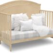 Simmons Kids SlumberTime Emma 4-in-1 Convertible Baby Crib N More - Greenguard Gold Certified, Natural Sandstone