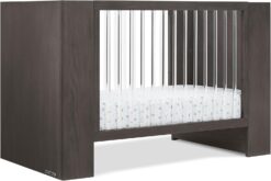 Delta Children Aerin 4-in-1 Convertible Crib - Greenguard Gold Certified, Rustic Grey