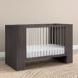 Delta Children Aerin 4-in-1 Convertible Crib - Greenguard Gold Certified, Rustic Grey