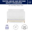 GAP babyGap Oxford 6-in-1 Convertible Crib - Greenguard Gold Certified, Bianca White/Natural