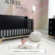 GAP babyGap Oxford 6-in-1 Convertible Crib - Greenguard Gold Certified, Bianca White/Natural