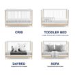 GAP babyGap Tate 4-in-1 Convertible Crib - Greenguard Gold Certified, Bianca White/Natural GAP babyGap Tate 4-in-1 Convertible Crib - Greenguard Gold Certified, Bianca White/Natural