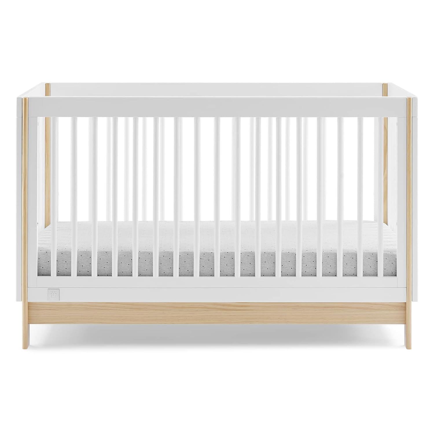 GAP babyGap Tate 4-in-1 Convertible Crib - Greenguard Gold Certified, Bianca White/Natural GAP babyGap Tate 4-in-1 Convertible Crib - Greenguard Gold Certified, Bianca White/Natural