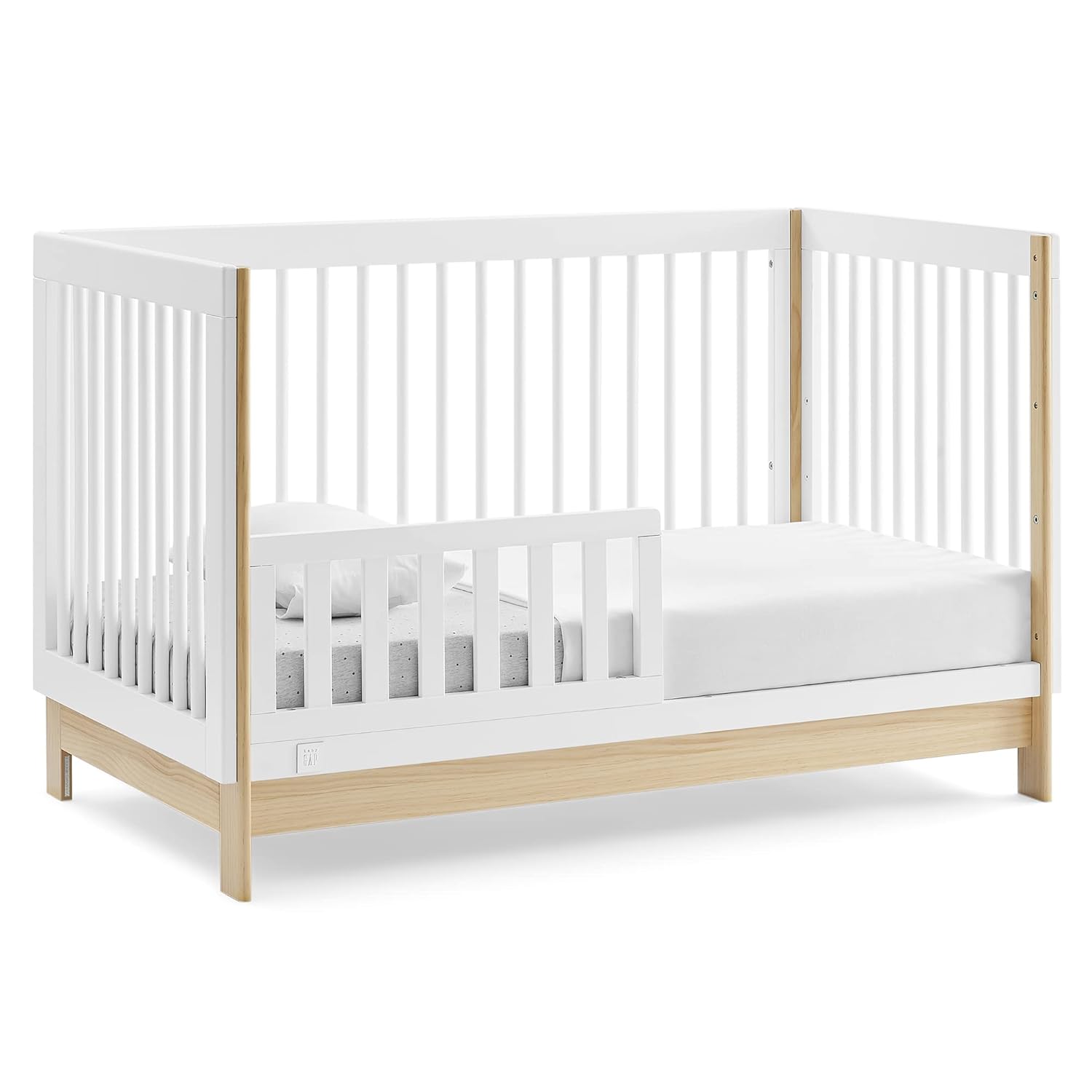 GAP babyGap Tate 4-in-1 Convertible Crib - Greenguard Gold Certified, Bianca White/Natural GAP babyGap Tate 4-in-1 Convertible Crib - Greenguard Gold Certified, Bianca White/Natural